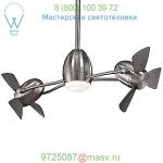 Minka Aire Fans F304L-BN/SL Cage Free Gyro LED Ceiling Fan, светильник