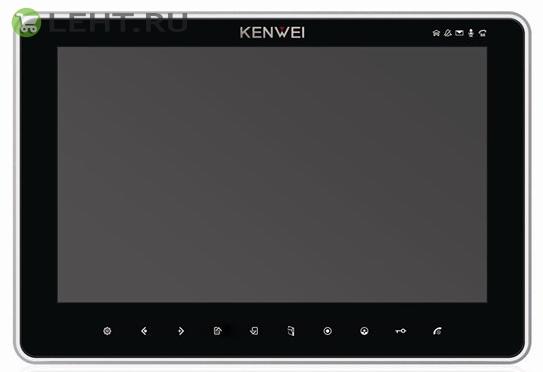 KW-SA20C-PH-HR (черный): Монитор видеодомофона цветной с функцией «свободные руки»