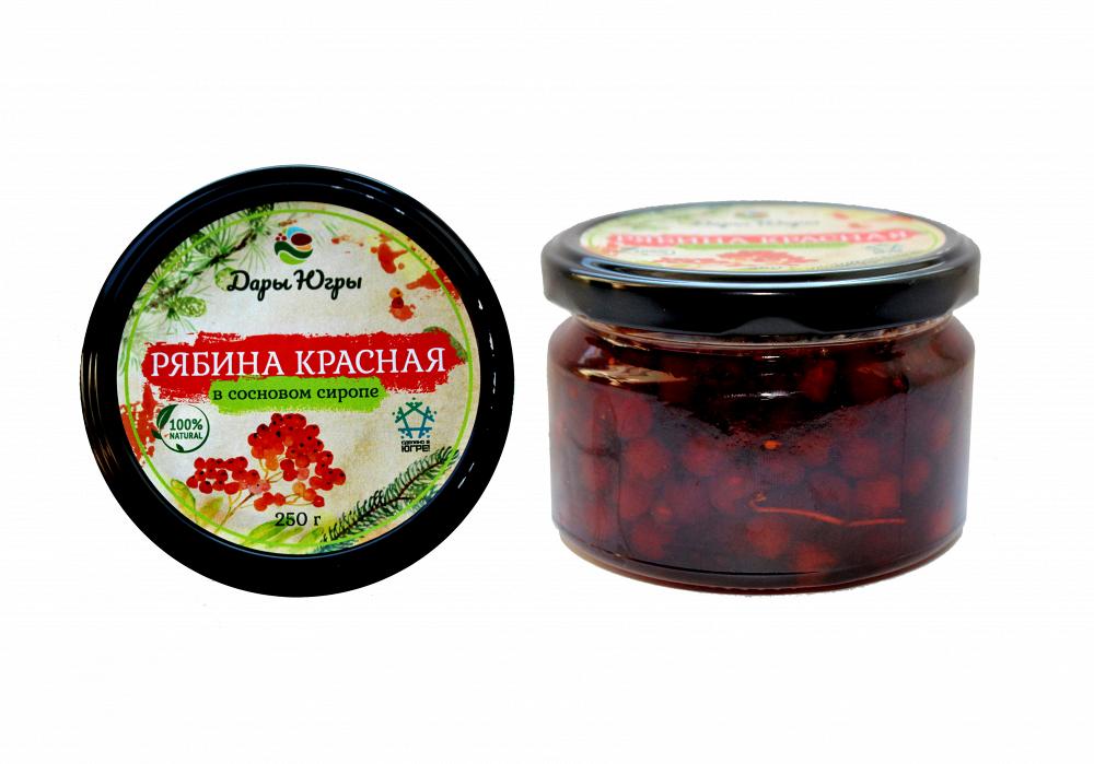 Рябина красная в сосновом сиропе из Сибири ХМАО-ЮГРА 250 гр