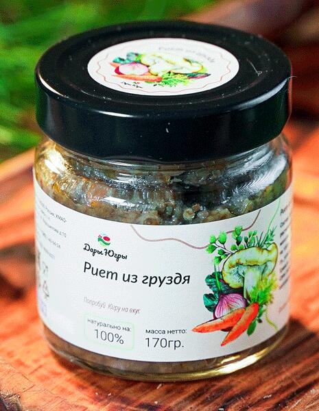 Риет из груздя (ДАРЫ-ЮГРЫ-ХМАО) 170гр Риет из груздя (ДАРЫ-ЮГРЫ-ХМАО) 170гр