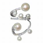 S925 sterling silver ring with freshwater pearl ring for women - Раздел: Галантерея, бижутерия, ювелирные изделия