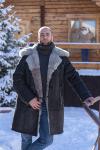 Тулуп из натуральной овчины с длинным волосом