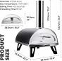 Gas Pellet Charcoal Multipurpose Auto Rotating Pizza Oven