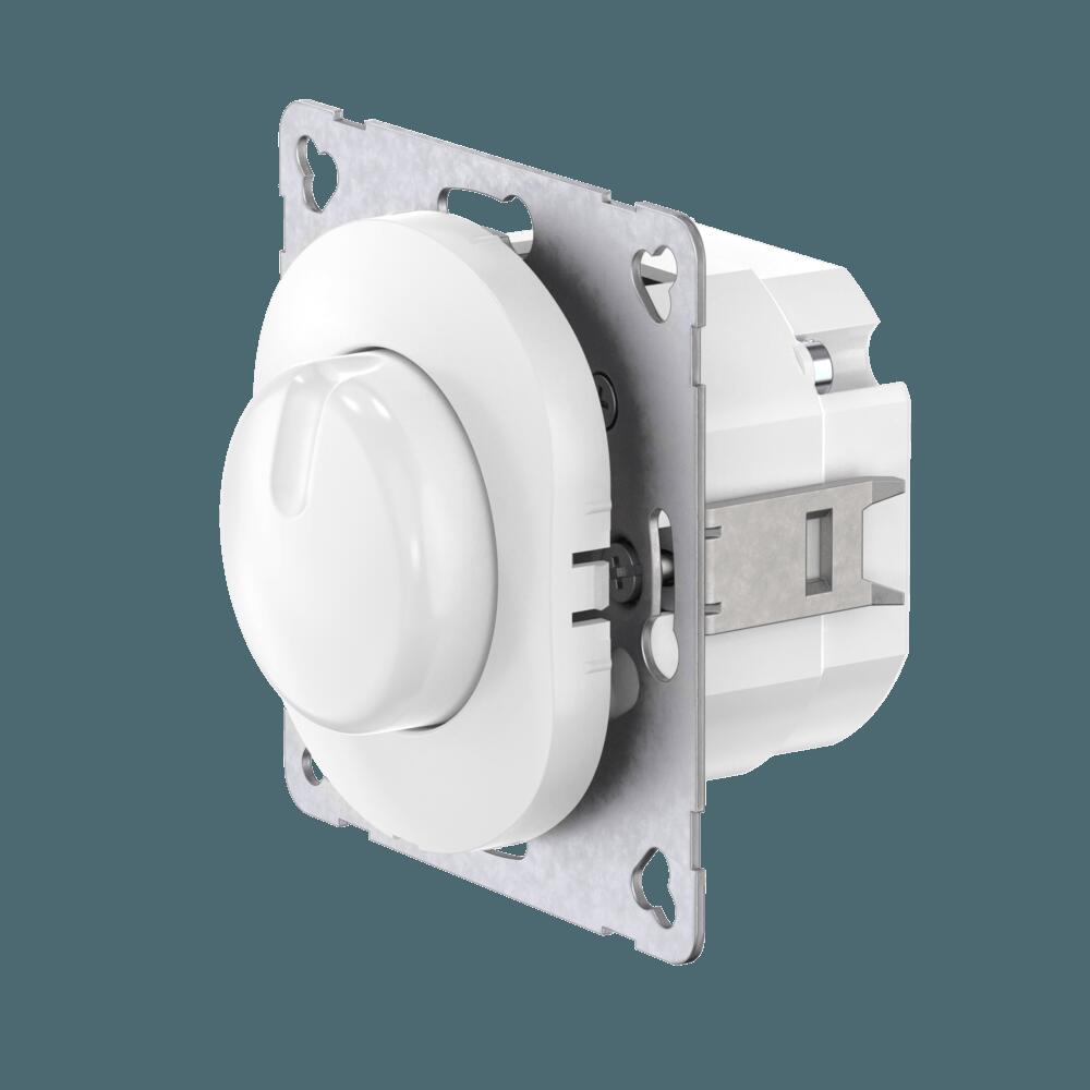 Диммер скрытой установки CADUCEUS ALING EON, поворотно-нажимной, LED 1-100Вт, универсальный, механиз