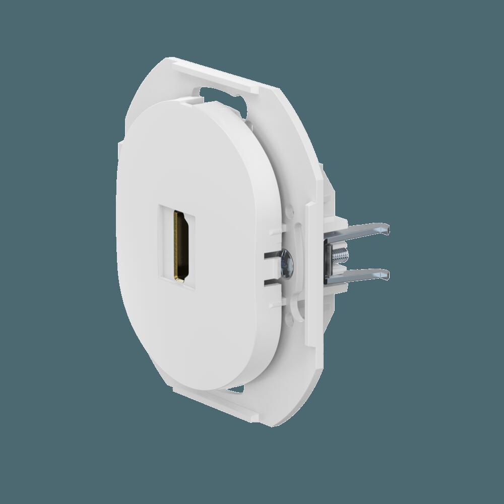 Розетка скрытой установки CADUCEUS ALING EON с модулем Keystone HDMI тип A-A, механизм
