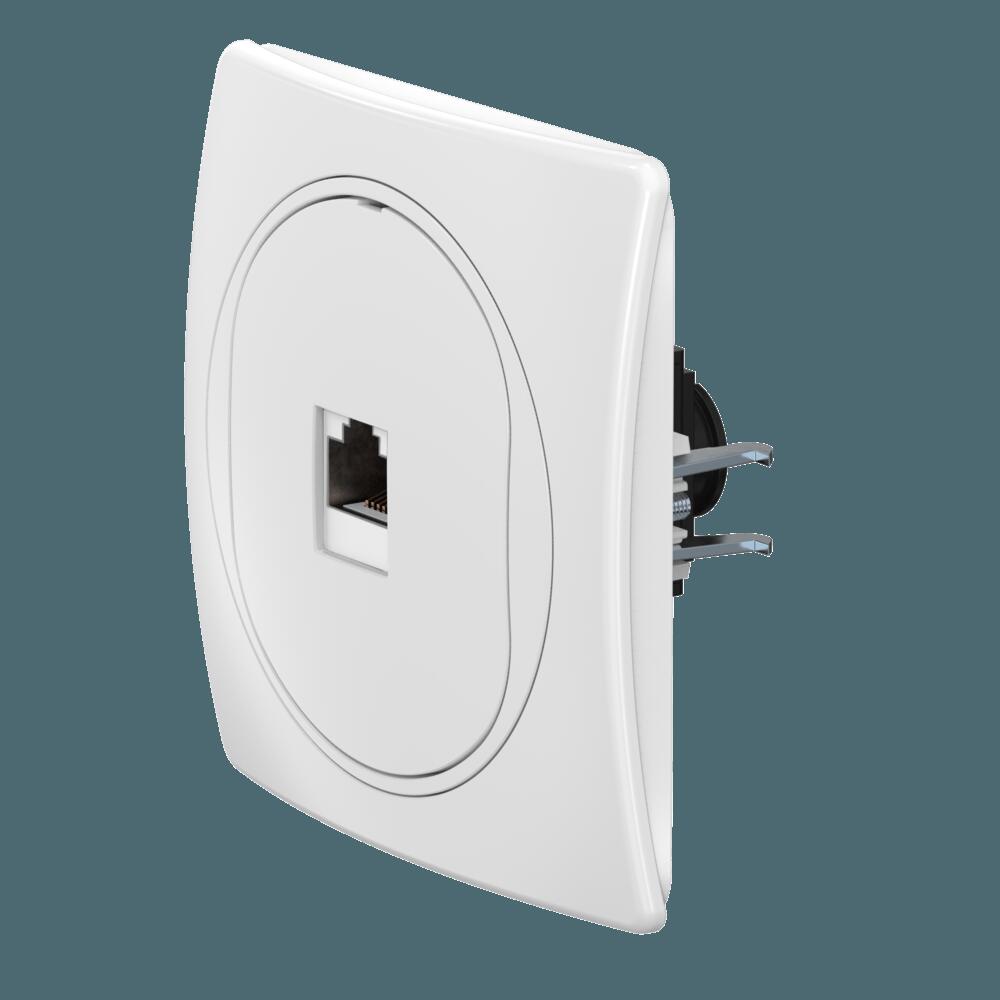 Розетка скрытой установки компьютерная CADUCEUS ALING EON с модулем Keystone RJ45 8P8C, cat.6A, FTP Розетка скрытой установки компьютерная CADUCEUS ALING EON с модулем Keystone RJ45 8P8C, cat.6A, FTP