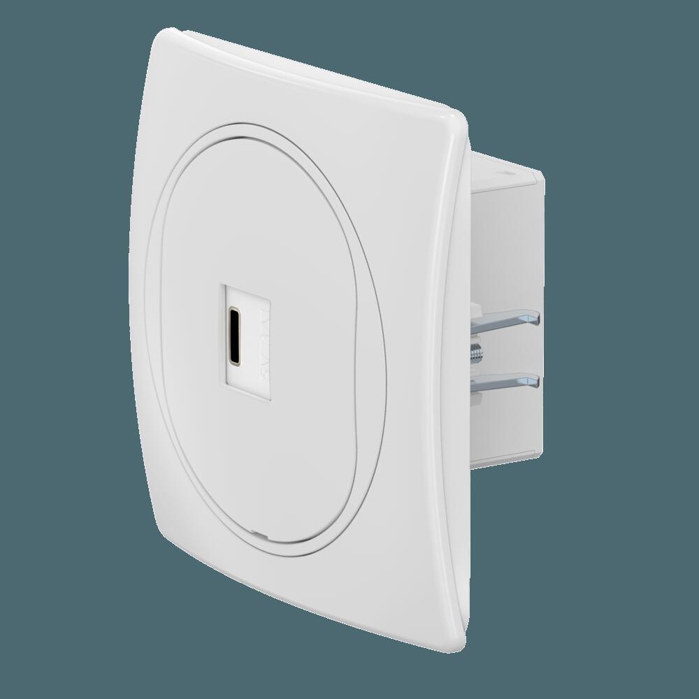 Розетка скрытой установки CADUCEUS ALING EON USB тип С для зарядки 1-го устройства, 3А, 5В=, 250В~ Розетка скрытой установки CADUCEUS ALING EON USB тип С для зарядки 1-го устройства, 3А, 5В=, 250В~