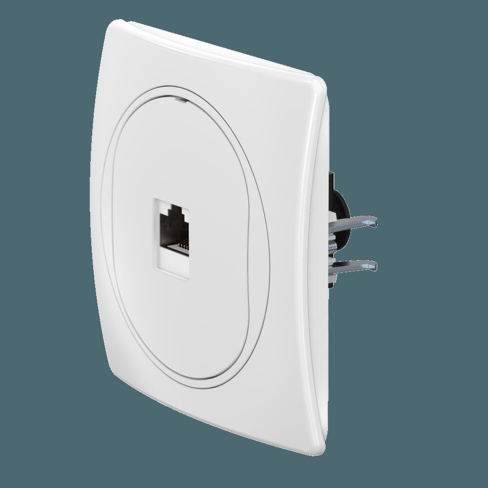 Розетка скрытой установки компьютерная CADUCEUS ALING EON с модулем Keystone RJ45 8P8C, cat.6, UTP Розетка скрытой установки компьютерная CADUCEUS ALING EON с модулем Keystone RJ45 8P8C, cat.6, UTP