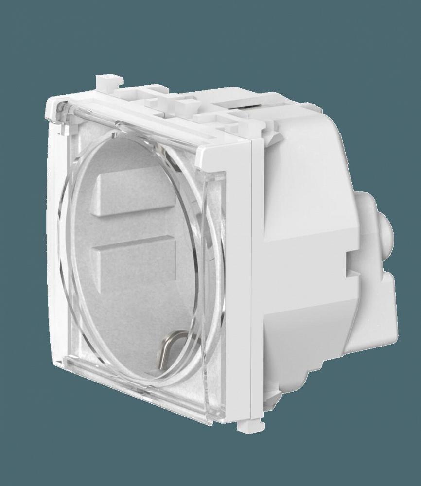 Розетка электрическая антибактериальная CADUCEUS ALING EXPERIENCE для скрытой проводки, модульная, м Розетка электрическая антибактериальная CADUCEUS ALING EXPERIENCE для скрытой проводки, модульная, м