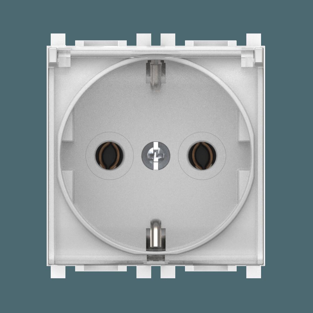 Розетка электрическая антибактериальная CADUCEUS ALING EXPERIENCE для скрытой проводки, модульная, м Розетка электрическая антибактериальная CADUCEUS ALING EXPERIENCE для скрытой проводки, модульная, м