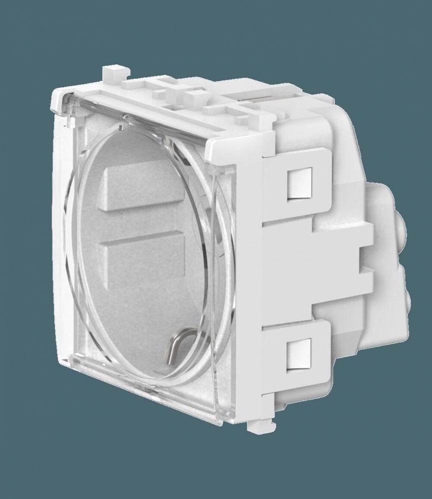 Розетка CADUCEUS ALING EXPERIENCE электрическая, модульная с крышкой, для скрытой проводки, механизм