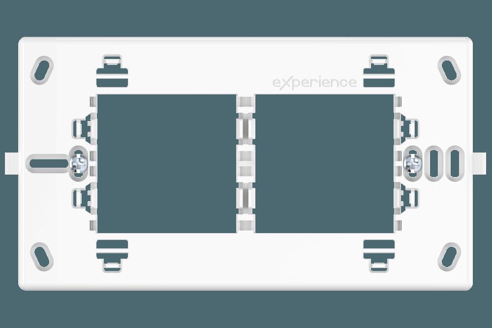 Рамка монтажная 2х2М CADUCEUS ALING EXPERIENCE для комплекта выключателей для ванной комнаты Рамка монтажная 2х2М CADUCEUS ALING EXPERIENCE для комплекта выключателей для ванной комнаты