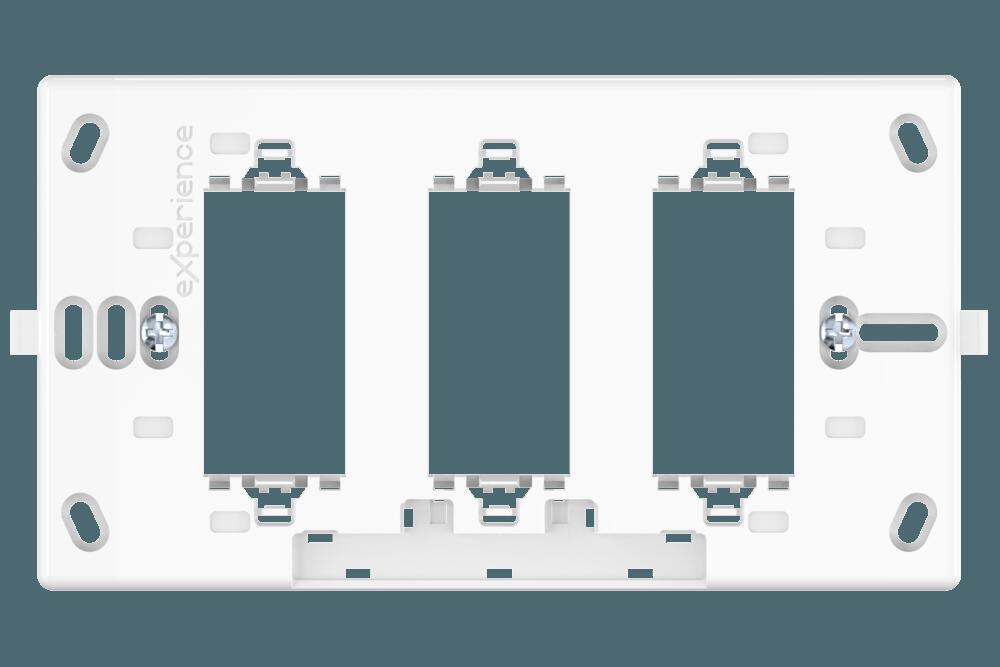Рамка монтажная 3х1М CADUCEUS ALING EXPERIENCE для комплекта выключателей для ванной комнаты Рамка монтажная 3х1М CADUCEUS ALING EXPERIENCE для комплекта выключателей для ванной комнаты