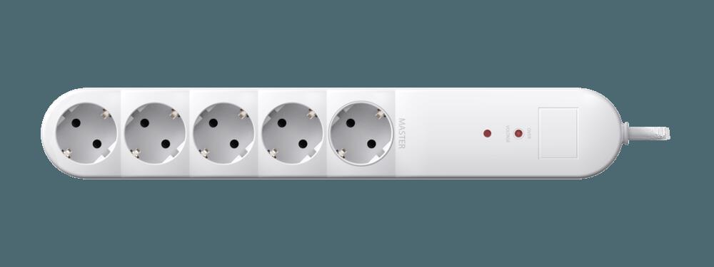 Удлинитель CADUCEUS ALING без выключателя, 5х16А, 1,5м, 250В~, с защитой от перенапряжения