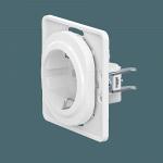 Механизм встраиваемой розетки CADUCEUS ALING EON с пластиковым основанием, с заземлением, без шторок