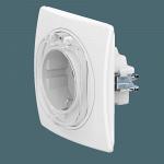 Розетка встраиваемая CADUCEUS ALING EON с заземлением, без шторок, с крышкой, с керамическим основан