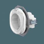 Механизм розетки скрытой установки CADUCEUS ALING EON с заземлением, без шторок, с крышкой, с керами