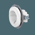 Механизм розетки скрытой установки CADUCEUS ALING EON с заземлением, со шторками, с керамическим осн