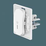 Выключатель скрытой установки CADUCEUS ALING EON, кнопочный с узкой клавишей, с символом "Свет", с и