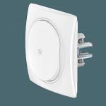 Выключатель скрытой установки CADUCEUS ALING EON, кнопочный, с символом "Свет", 10АХ, 250В~