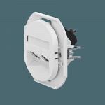 Механизм встраиваемой розетки CADUCEUS ALING EON двойной телефонной с модулями Keystone 2хRJ12 6P6C