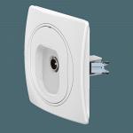 Антенная одиночная TV розетка скрытой установки CADUCEUS ALING EON