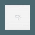 Клавиша CADUCEUS ALING EXPERIENCE, 2М, с символом "обогреватель", с индикаторным окошком