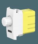 Диммер поворотно-нажимной для индуктивной нагрузки с индикацией 40-300ВА, 230В~, 1М