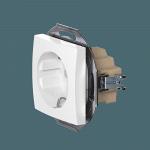 Механизм встраиваемой розетки CADUCEUS ALING PRESTIGE с керамическим основанием, с заземлением, без