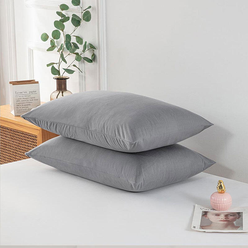 Factory Custom Plain Color Microfiber Waterproof Anti-dust Anti-mite Zippered Pillow Shell For Hote