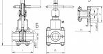 1406-250-О Задвижка регулирующая с шарниром Гука