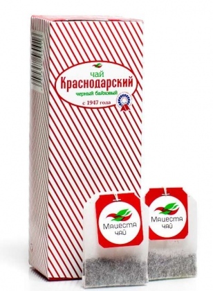 Чай черный сорт высший  Краснодарский 1947 (25 пакетиков по 1,5 г (37,5 г)