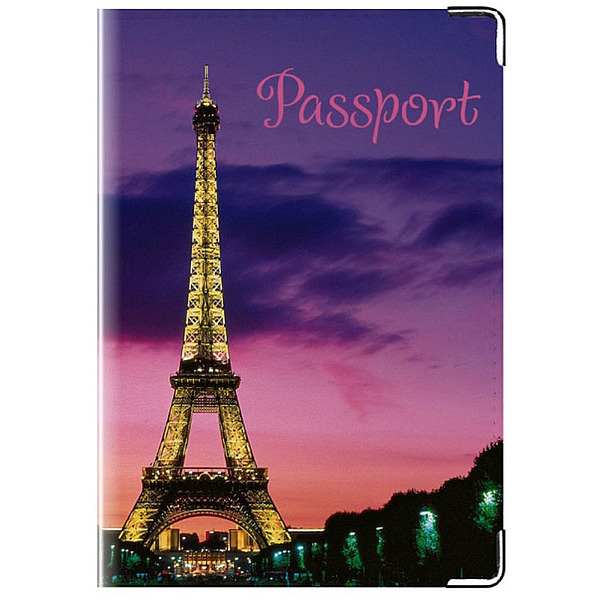 Обложка для паспорта Ночной Париж