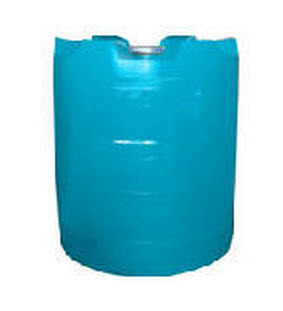 Пластиковая вертикальная цилиндрическая емкость для воды или дизельного топлива 1200л