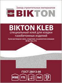 Специальный клей для кладки газобетонных блоков BIKTON KLEEB