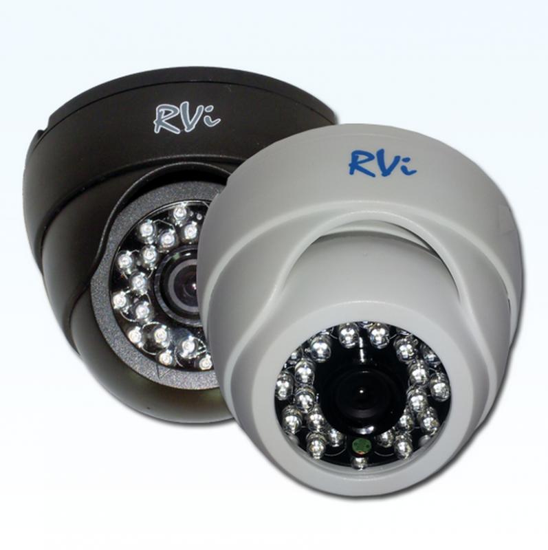 Купольная камера видеонаблюдения c ИК-подсветкой RVi-E125 3.6 мм