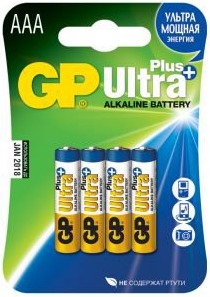 Батарейки мизинчиковые GP Ultra Plus LR03 AAA