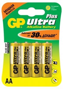 Батарейки пальчиковые GP Ultra Plus LR6 AA