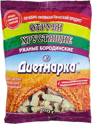 Отруби хрустящие ржаные «Бородинские»