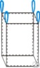 Биг-бэг (МКР) 90х90х90, 4 стропы, плотность 180г/м2, с разгрузочным люком