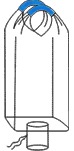 Контейнер мягкий Биг-бэг 85х85х150, 1 стропа, плотность 160г/м2, с разгрузочным люком