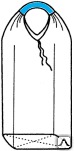 Контейнер одностропный и двустропный мягкий Биг-бэг (МКР) 60х60х150, 1 стропа, плотность 160г/м2