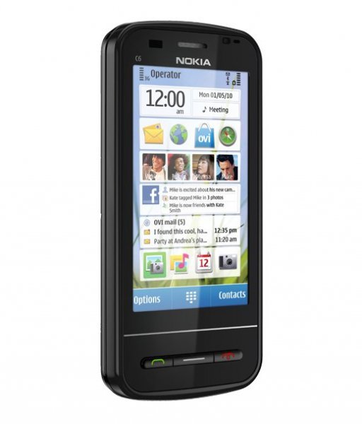 Телефон сотовый Nokia C6 Black