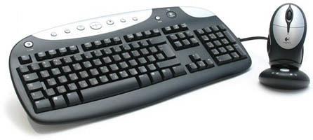 Клавиатура и мышь Logitech Cordless Rechargeable Desktop Black