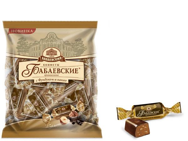 Весовые конфеты Бабаевские Оригинальные с фундуком и какао