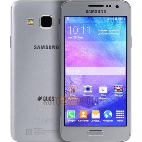 Смартфон Samsung Galaxy A3 SM-A300F Silver