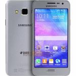 Смартфон Samsung Galaxy A3 SM-A300F Silver