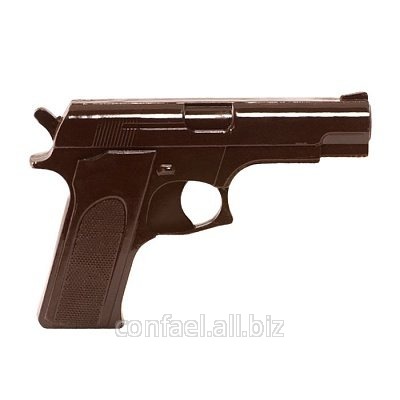 Скульптура шоколадная Пистолет из шоколада - подарок мужчине ШСг73.165-Б2