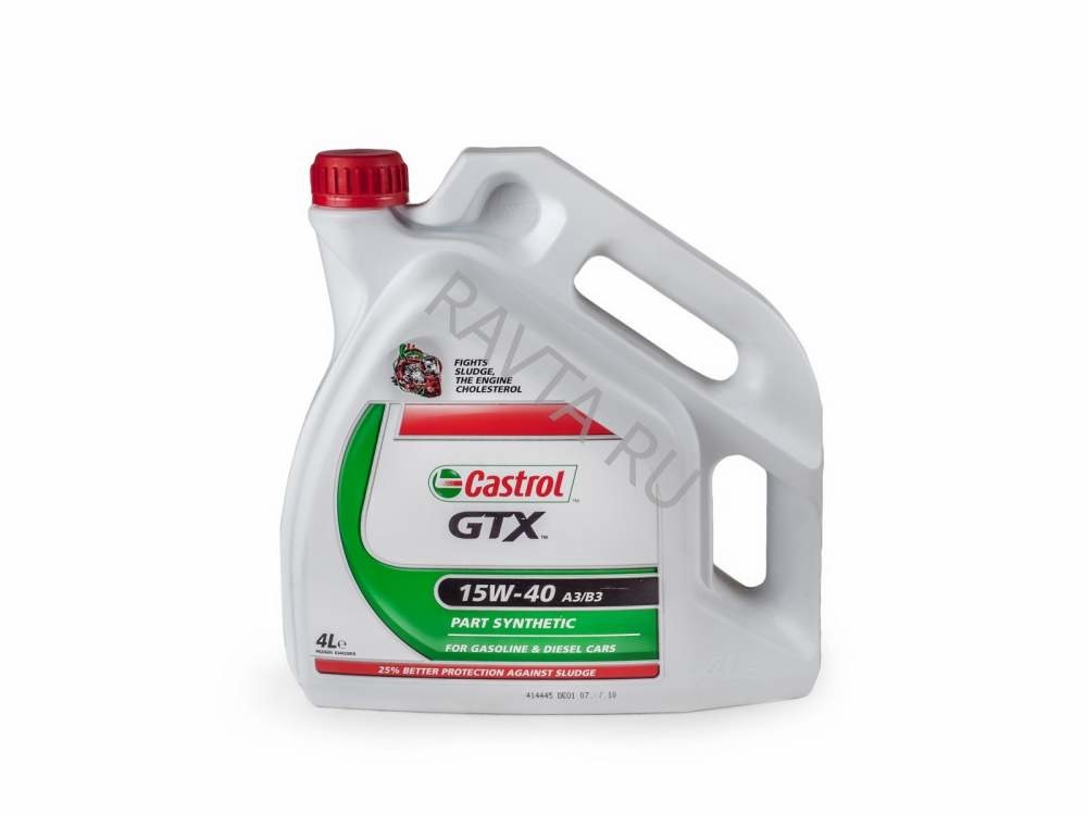 Масло моторное Castrol GTX 15W-40 A3B4