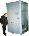 Малогабаритная установка для термической обработки сыпучих продуктов в потоке горячего воздуха УСМ-1-Г - газовая.